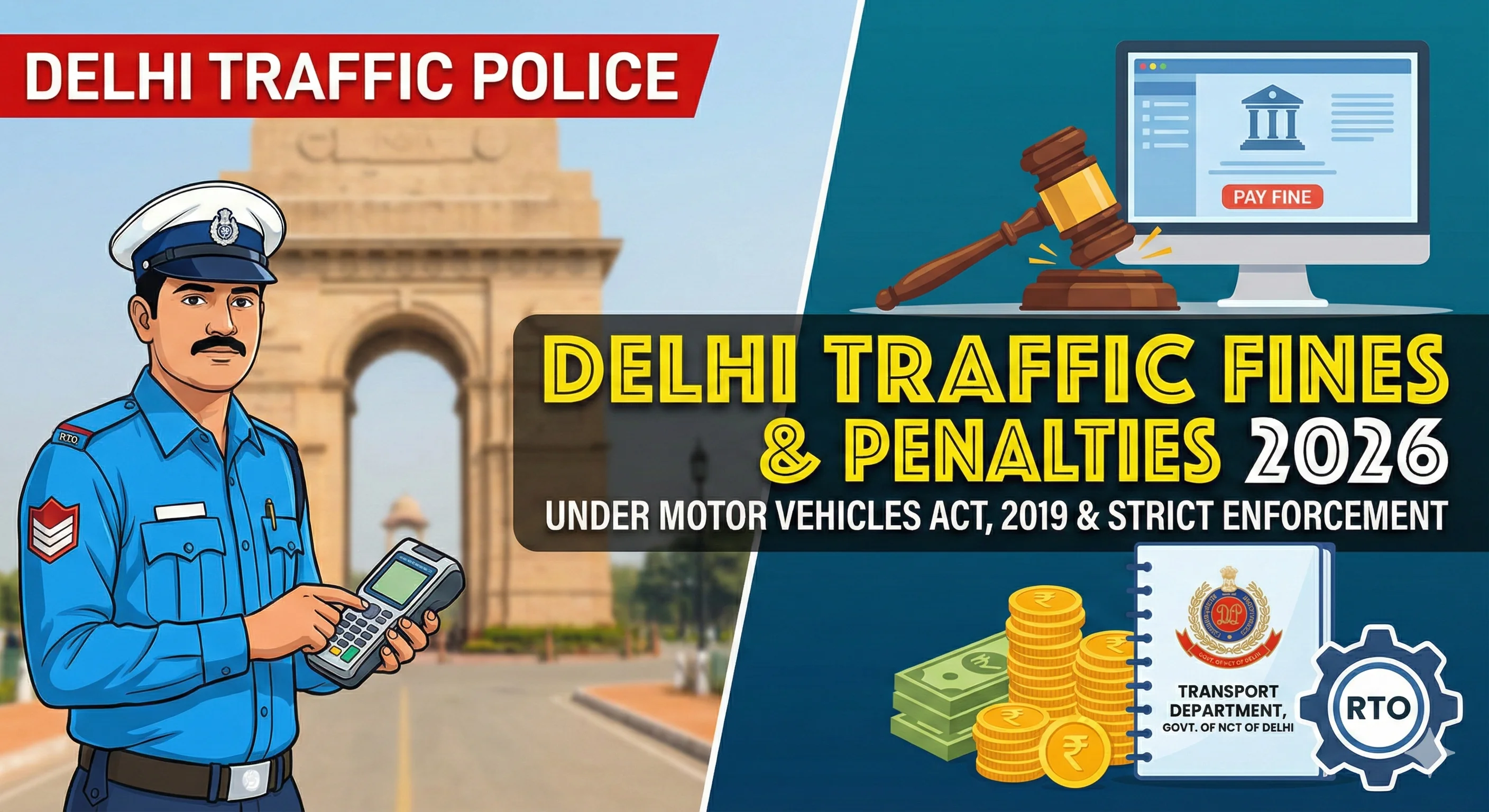 Delhi Traffic Fines & Penalties 2026